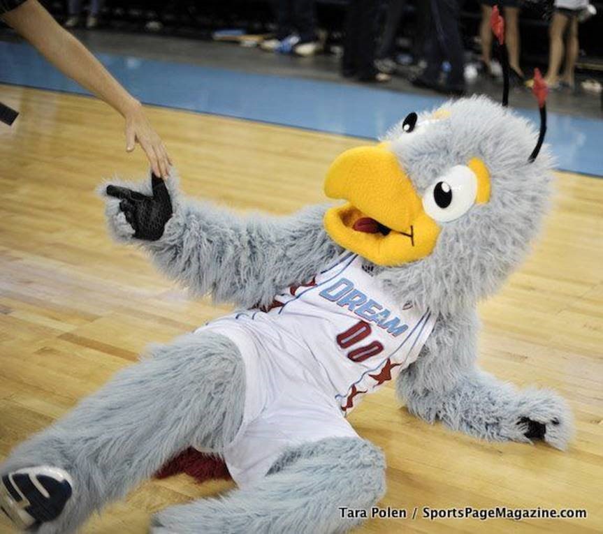 Atlanta Dream mascot, Star the Bird.